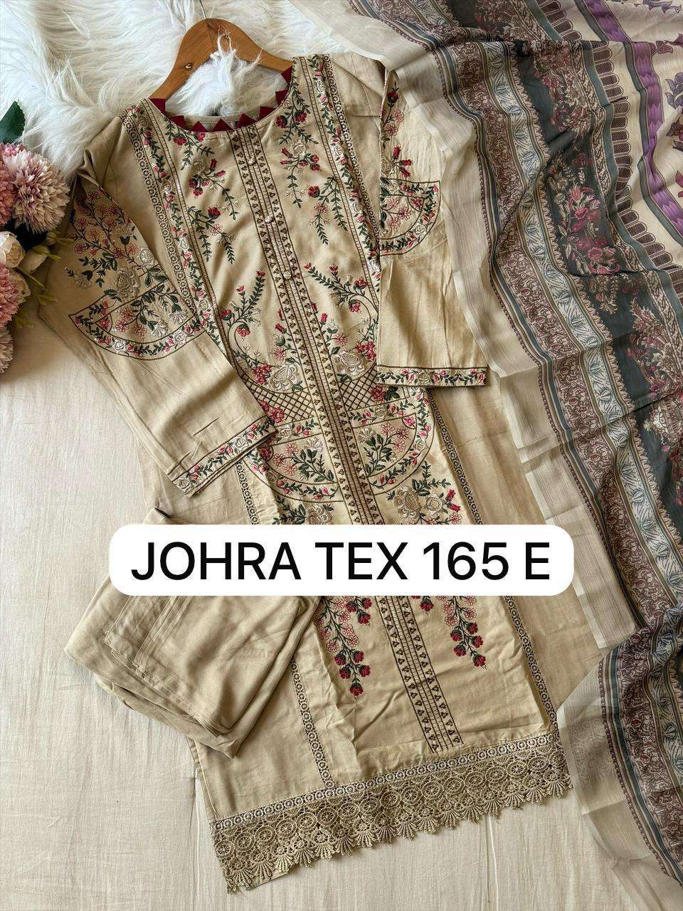 JOHRA TEX JT-165 E HEAVY EMBROIDERY VISCOSE RAYON PAKISTANI DRESS-00071