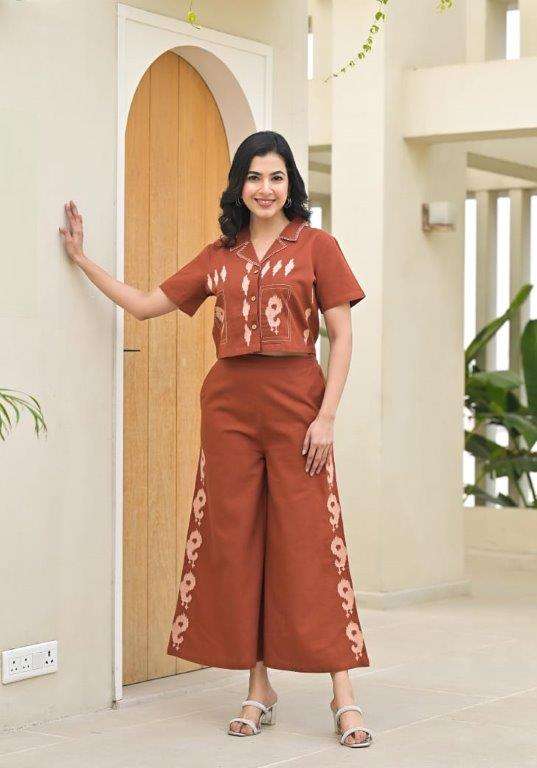 JYOTI VOL-250 BY ASLIWHOLESALE DESIGNER PURE COTTON EMBROIDERY CO-ORD SET-00233