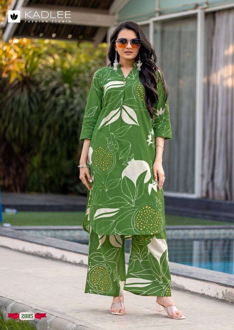 KADLEE ROSY PURE RAYON PRINTED CO-ORD SET-00014