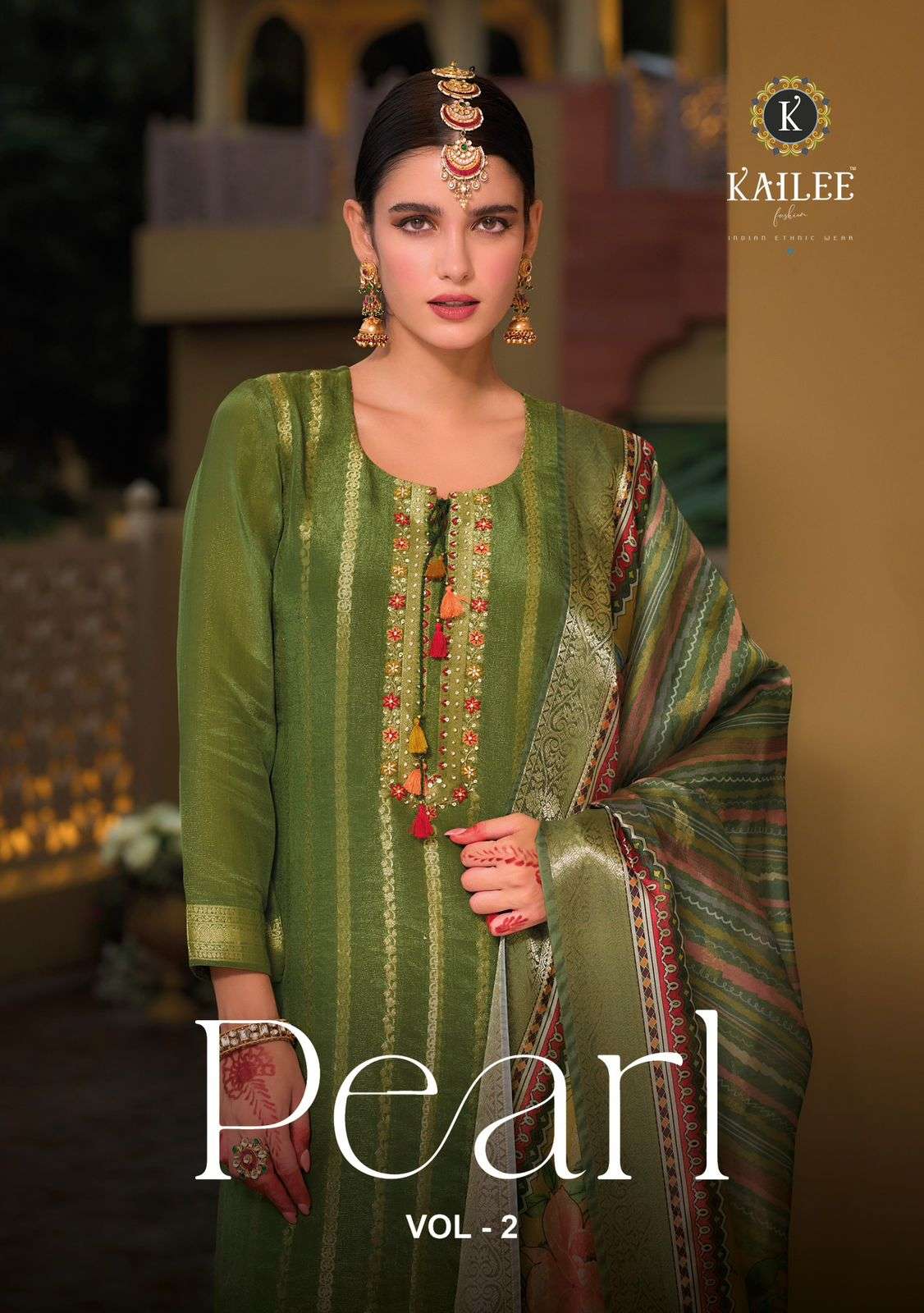 KAILEE FASHION PEARL 42764 TO 42769 SERIES PURE VISCOSE  SILK DRESSES-00028
