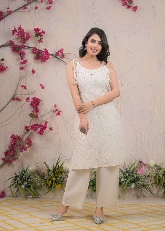 KARISHA VOL-11 BY ASLIWHOLESALE DESIGNER PURE COTTON EMBROIDERY KURTI-00062