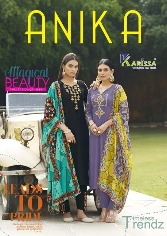 KARISSA ANIKA PURE VISCOSE ROMAN HAND WORK DRESSES-00014