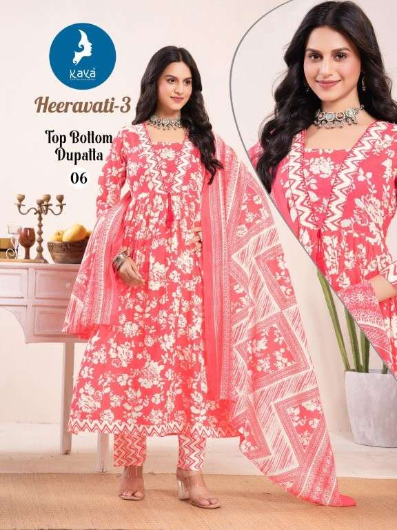 KAYA HEERAVATI VOL-03 PURE COTTON PRINTED DRESSES-00140