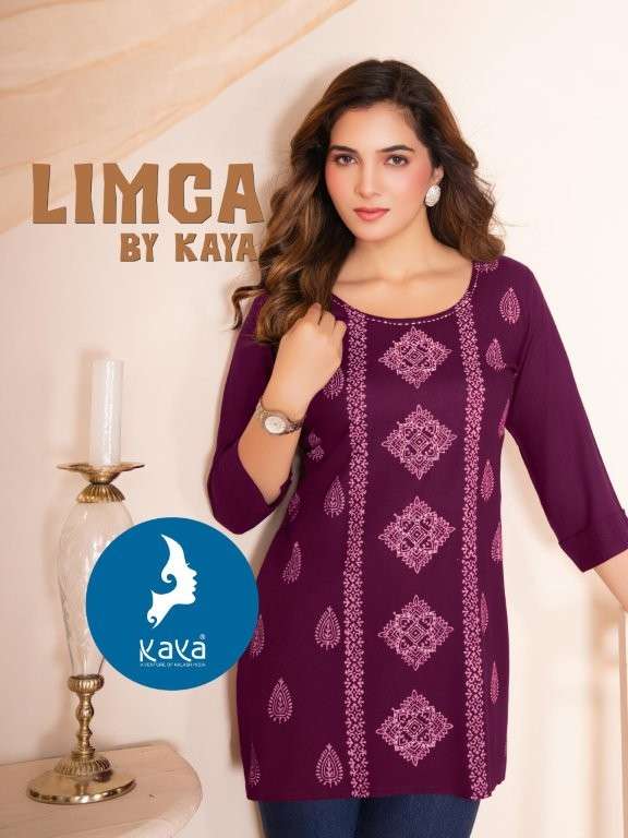 KAYA LIMCA PURE RAYON PRINTED KURTIS-00140
