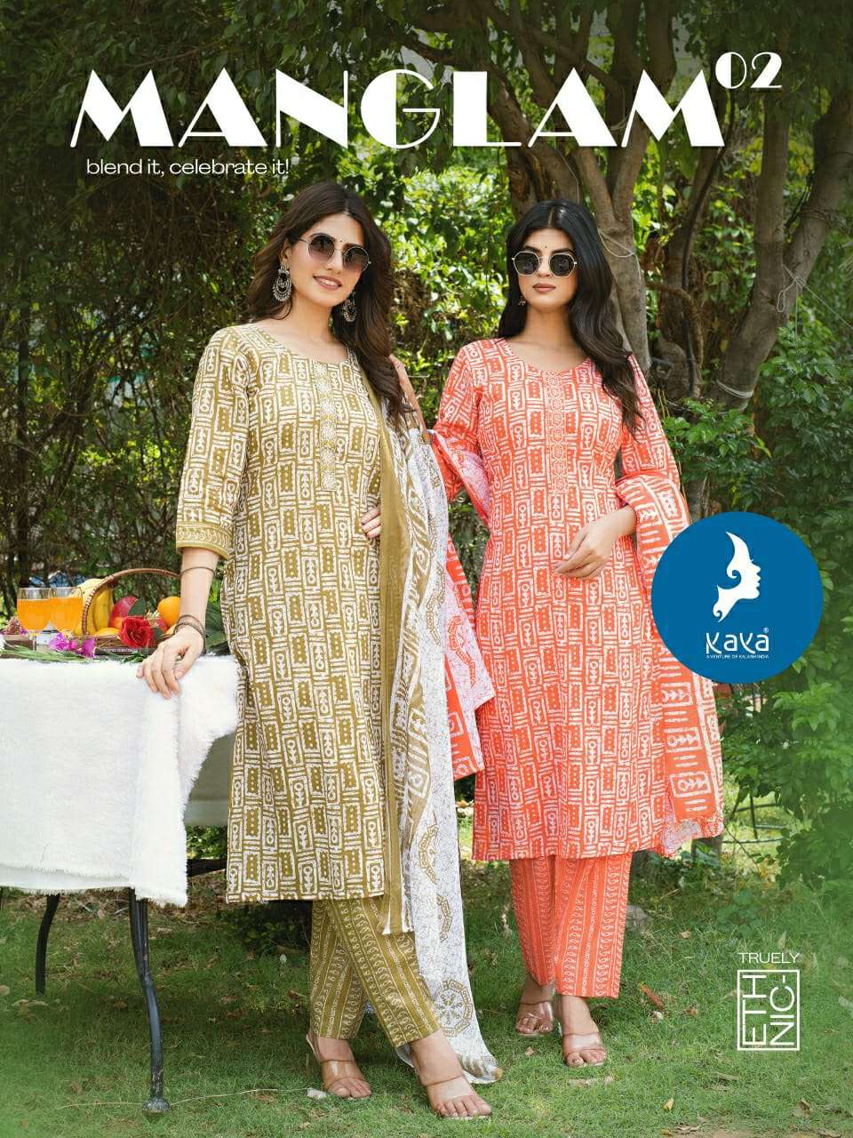 KAYA MANGLAM VOL-02 PURE COTTON PRINTED DRESSES-00014