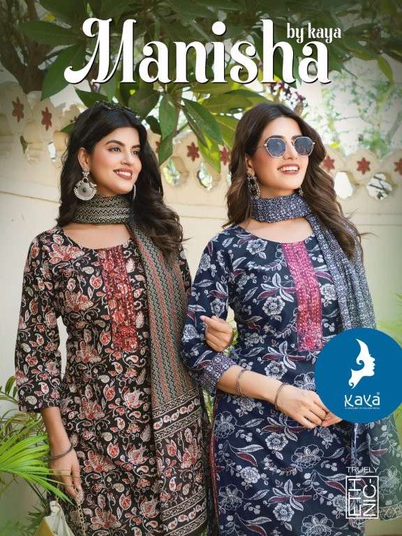 KAYA MANISHA PURE COTTON PRINTED DRESSES-00140