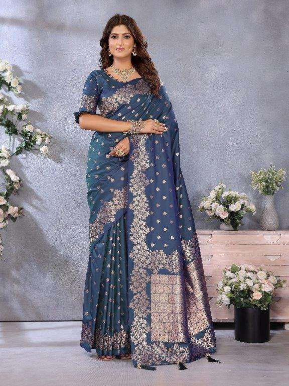 KESAR BY ASLIWHOLESALE DESIGNER PURE BANARASI SILK SAREES-00125
