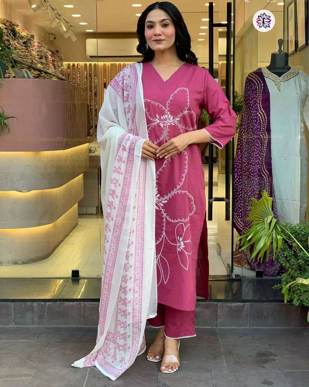 KF-127 COLOUR BY ASLIWHOLESALE DESIGNER PURE VISCOSE CHANDERI DRESSES-00096