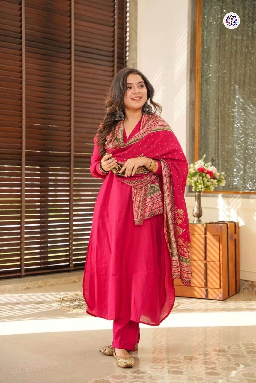 KF-4056 BY ASLIWHOLESALE DESIGNER PURE SOUTH COTTON DRESSES-00096