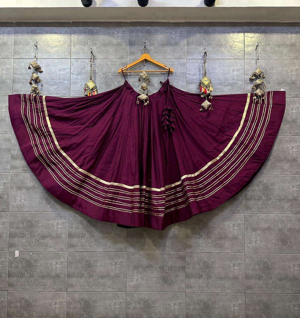 KIDS LEHENGAS VOL-18 BY ASLIWHOLESALE DESIGNER PURE RAYON COTTON LEHENGAS-00029