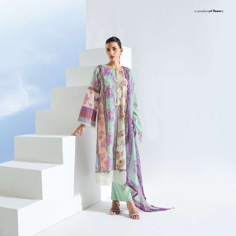 KIMORA SOHNI RHYTHM 331 TO 334 SERIES PURE LAWN COTTON PRINTED PAKISTANI DRESSES-00150