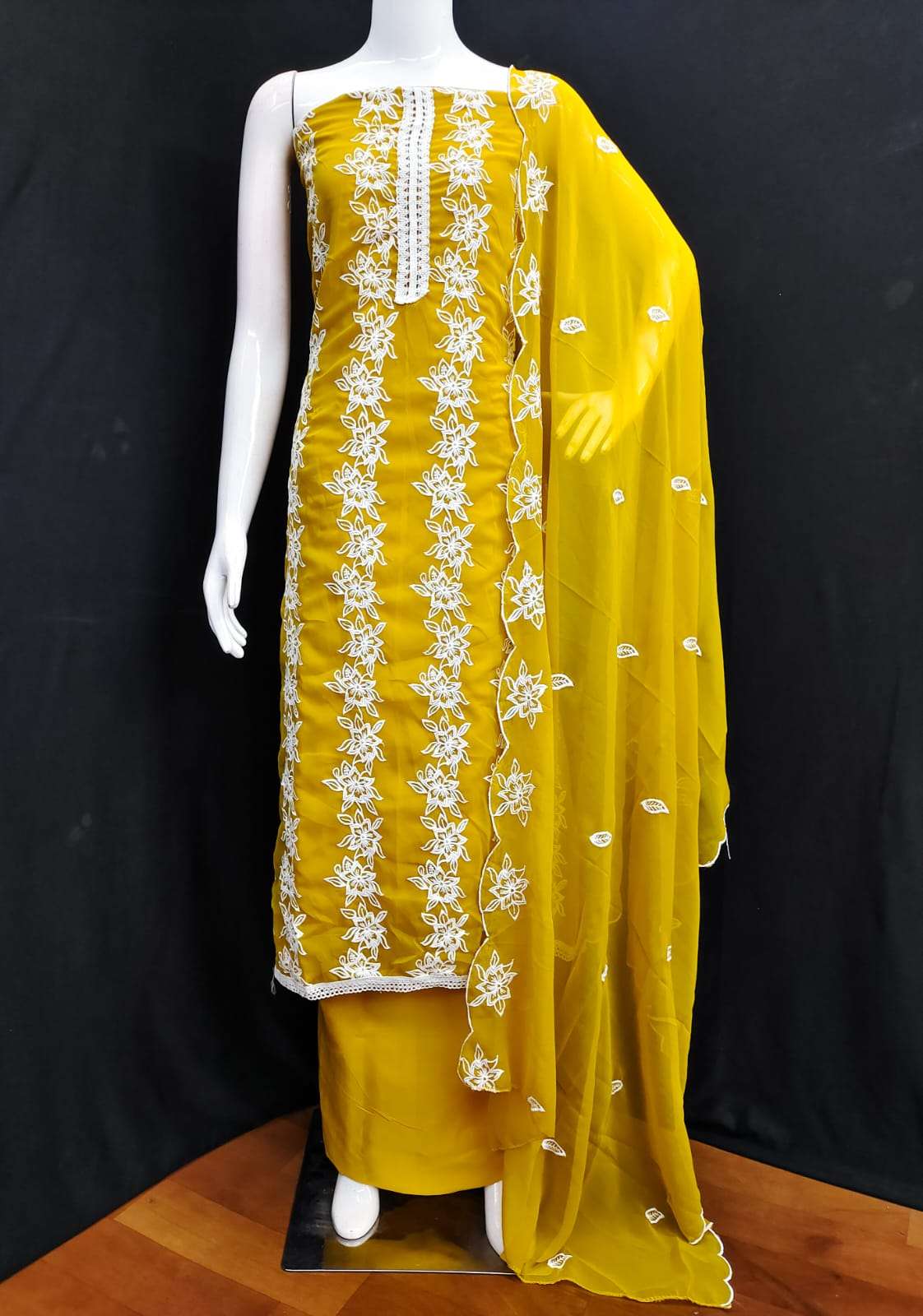 KISHU VOL-59 BY ASLIWHOLESALE DESIGNER PURE GEORGETTE EMBROIDERY DRESSES-00238