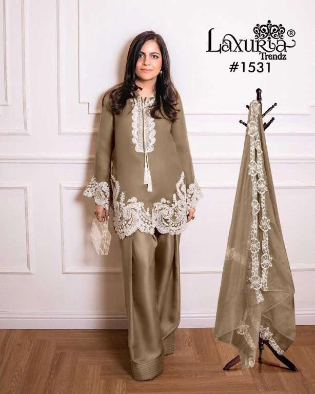 LAXURIA TRENDZ 1531 COLOUR PURE VICHITRA EMBROIDERY PAKISTANI DRESSES-00005