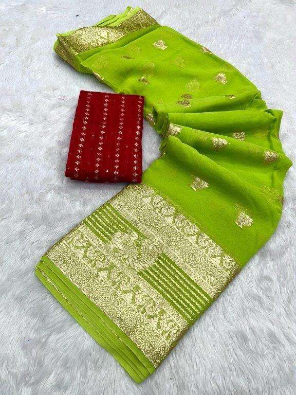 LINING MORE BY ASLIWHOLESALE DESIGNER PURE VISCOSE GEORGETTE SAREES-00268