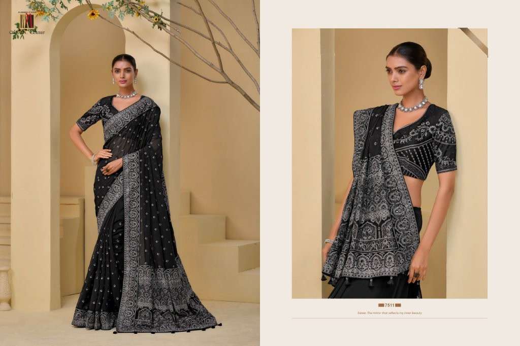 M.N SAREES 7500 HIT COLOUR PURE SILK  SAREES-00137