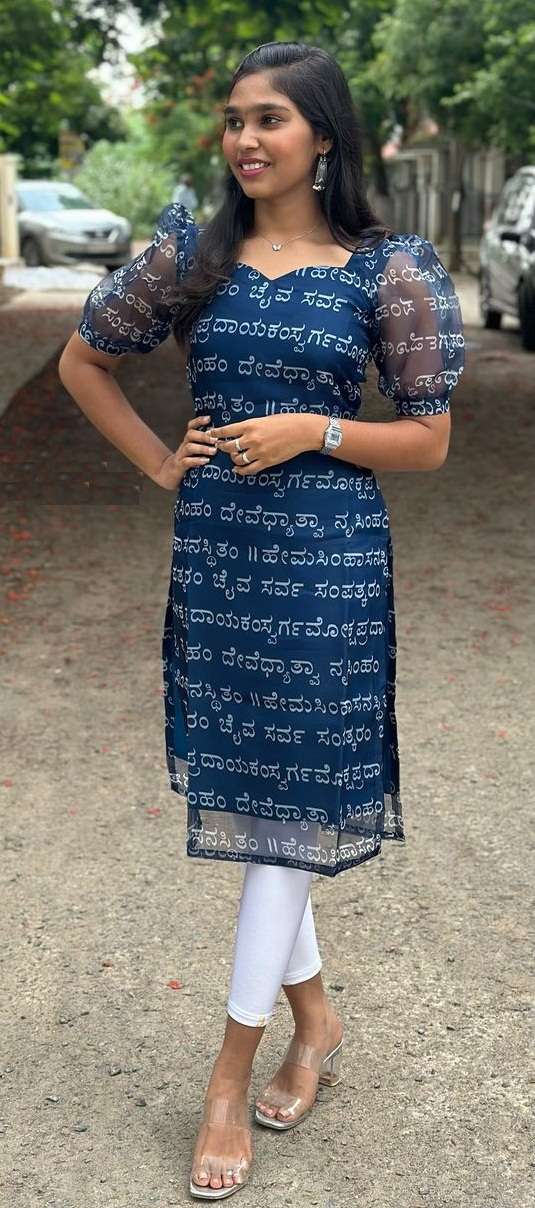 MC-1030 BY ASLIWHOLESALE DESIGNER PURE ORGANZA PRINTED KURTIS-00249