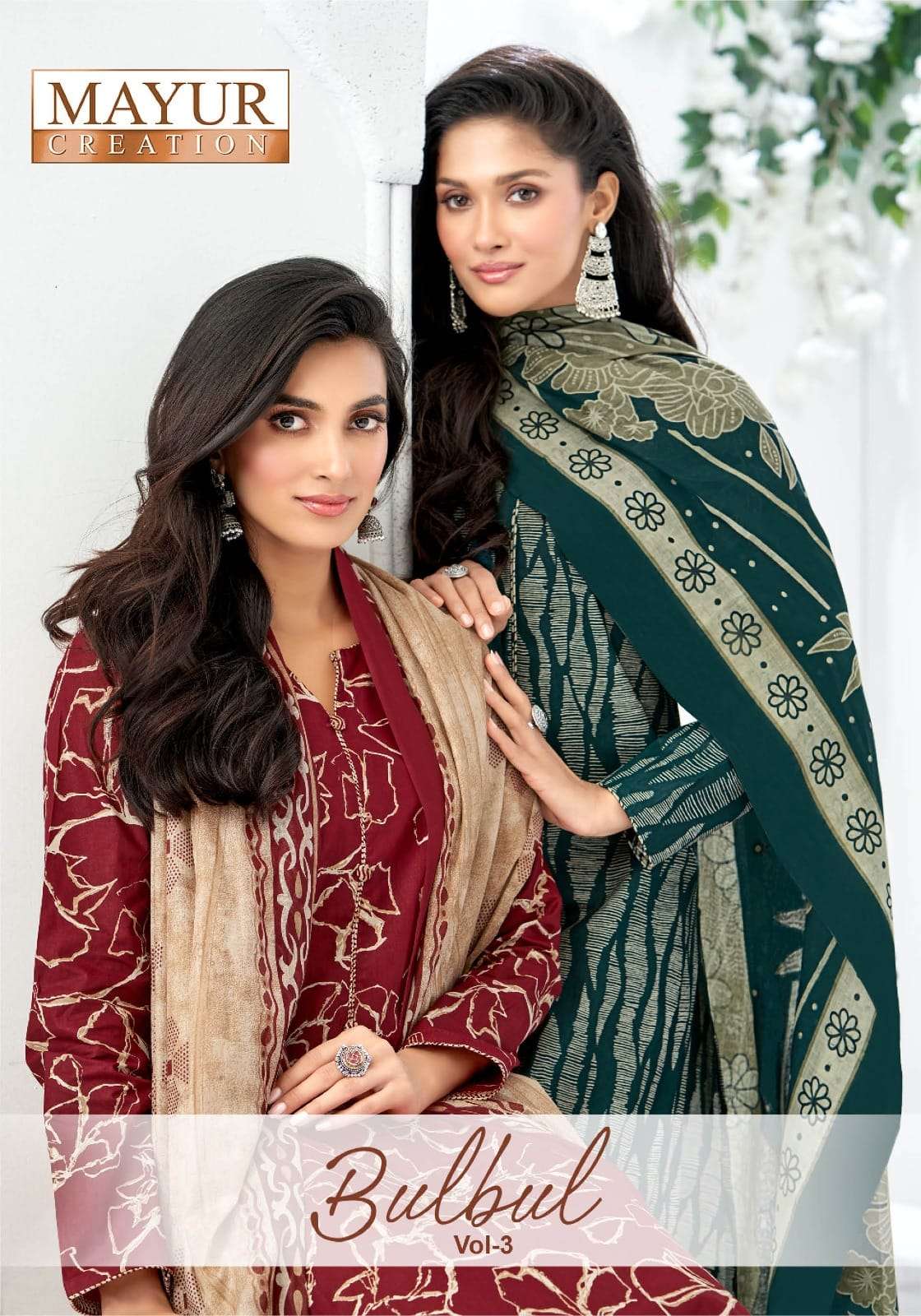 MAYUR BULBUL VOL-03 3001 TO 3010 SERIES PURE COTTON PRINTED DRESSES-00015