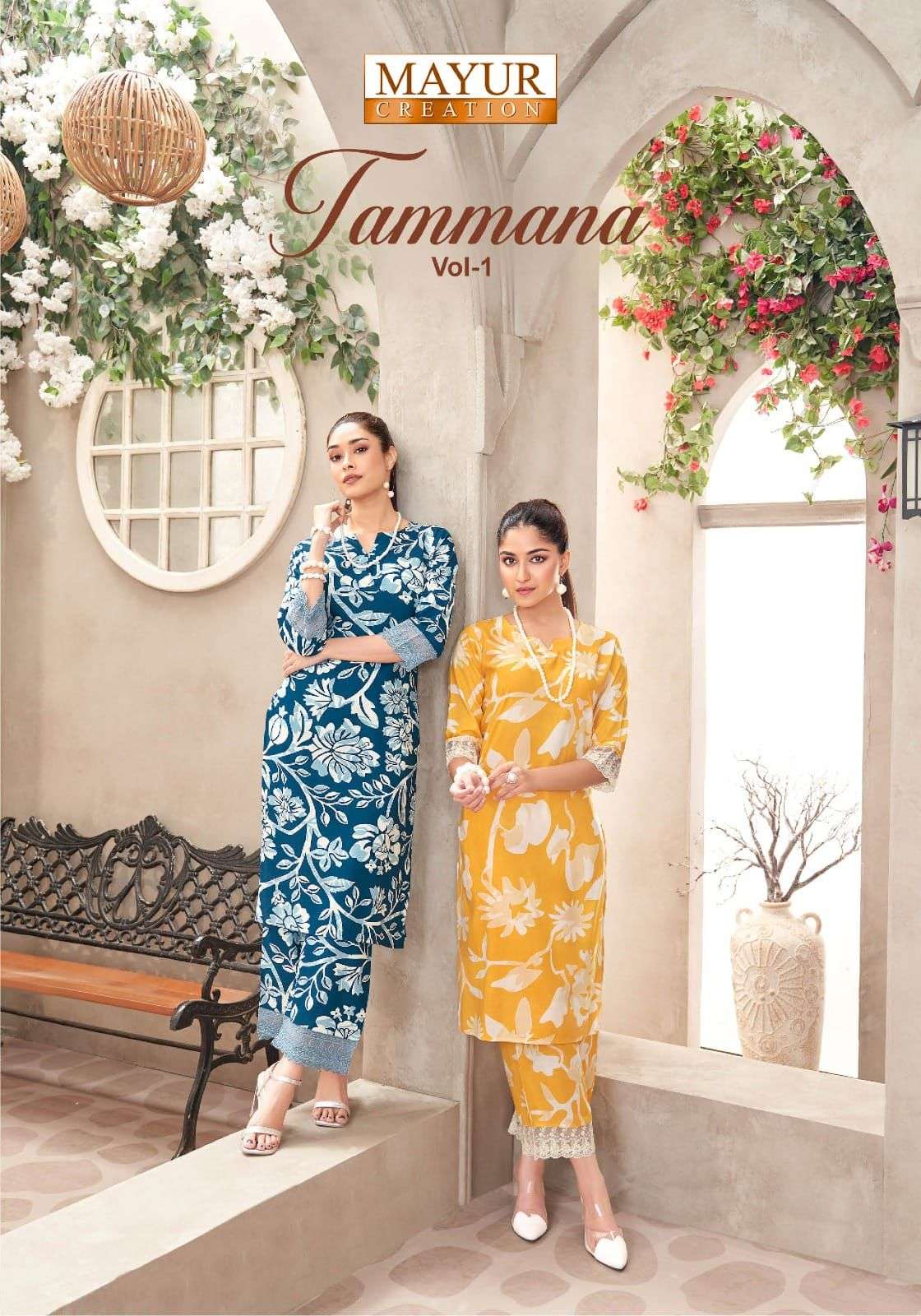 MAYUR CREATION TAMMANA VOL-01 PURE RAYON PRINTED CO-ORD SET-00062