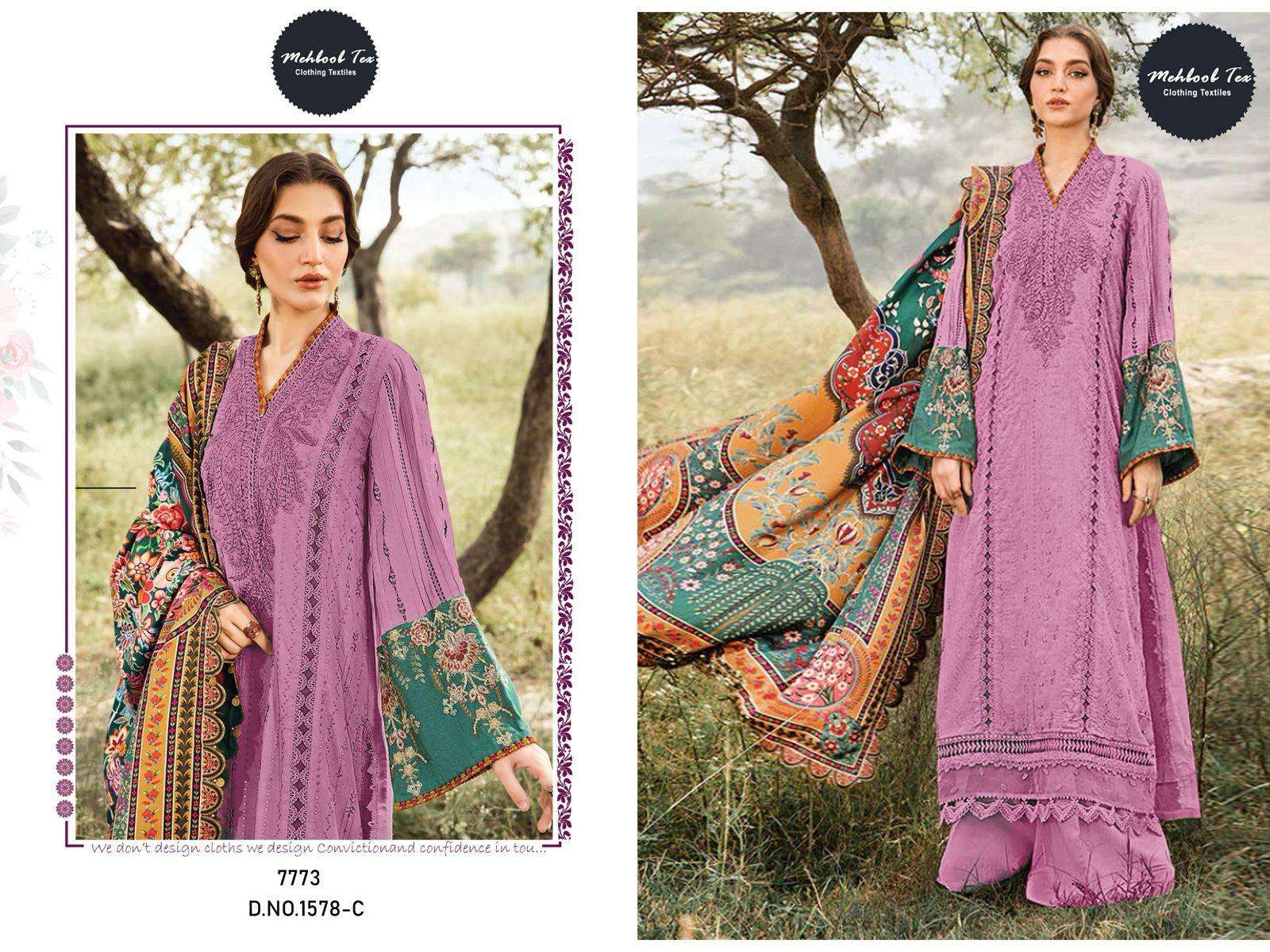 MEHBOOB TEX 1578 PURE LAWN VISCOSE EMBROIDERY PAKSITANI DRESS-00071