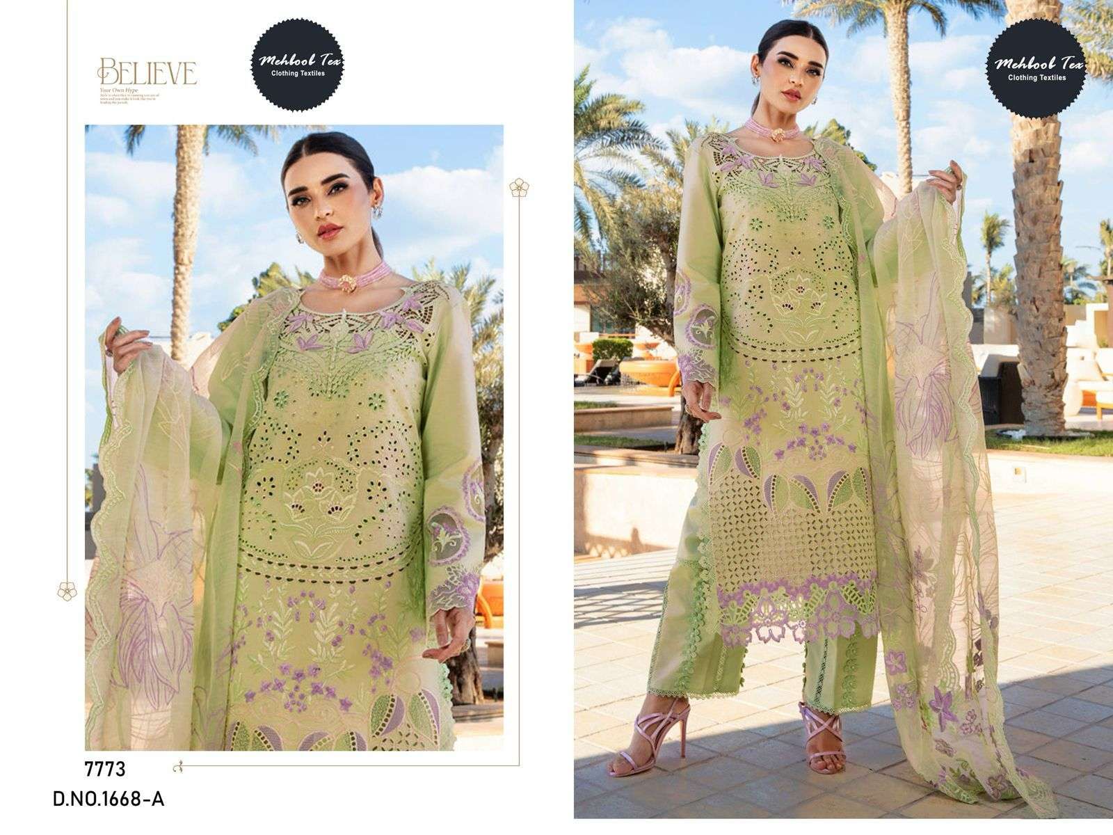 MEHBOOB TEX 1668 COLOUR PURE VISCOSE LAWN EMBROIDERY PAKISTANI DRESSES-00062