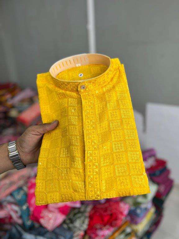 MENS KURTA VOL-01 BY ASLIWHOLESALE DESIGNER PURE RAYON MENS KURTA-00029