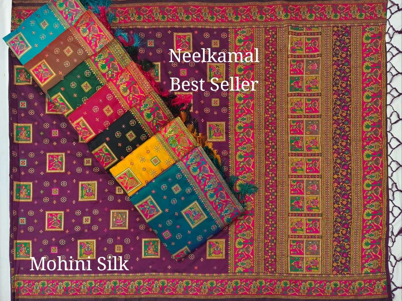 MOHINI SILK BY ASLIWHOLESALE DESIGNER PURE SILK PRINTED SAREES-00065