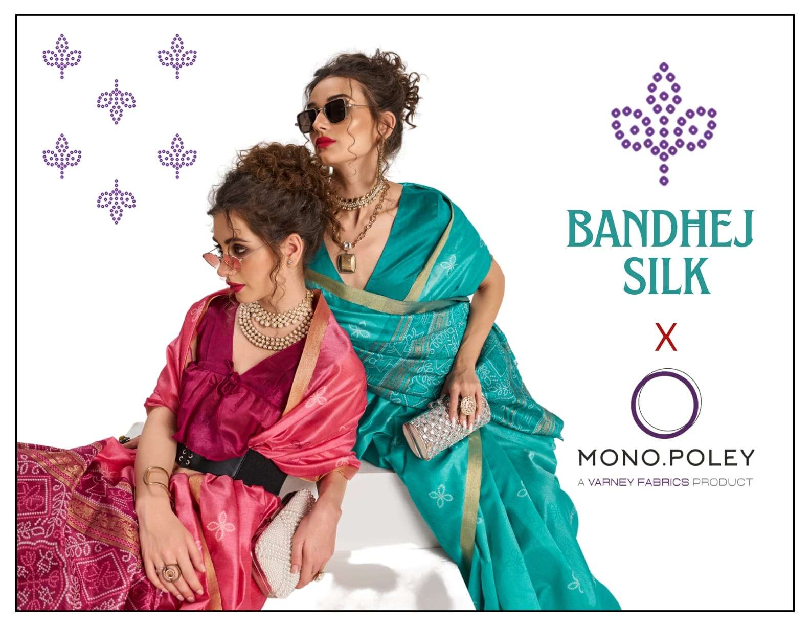 MONO POLEY BANDHEJ SILK PURE PATOLA SILK WEAVING SAREES-00004