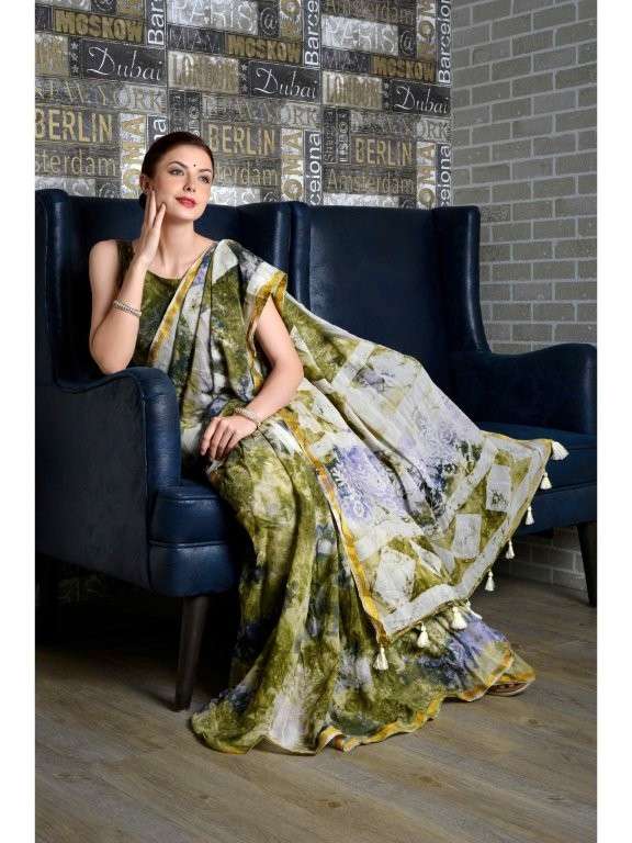 MONO POLEY MAL BATIK  PURE VISCOSE SAREES-00004