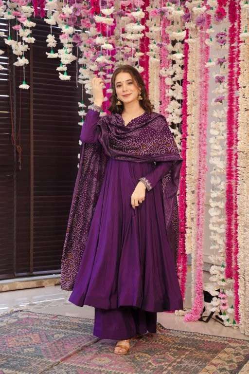MUSKAN VOL-2 BY ASLIWHOLESALE DESIGNER PURE VISCOSE CHANDERI EMBROIDERY PRINTED DRESSES-00264