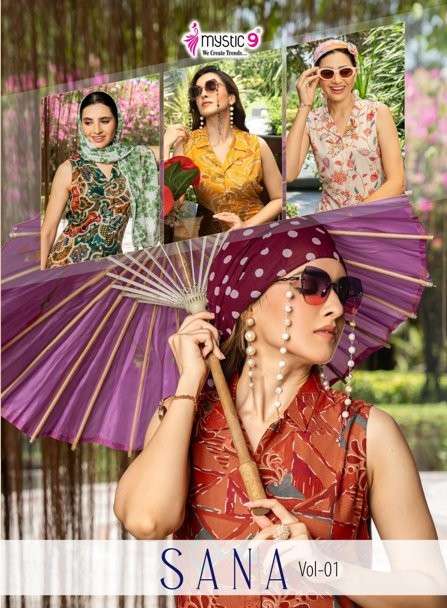 MYSTIC9 SANA VOL-01 PURE RAYON PRINTED CO-ORD SET-00140