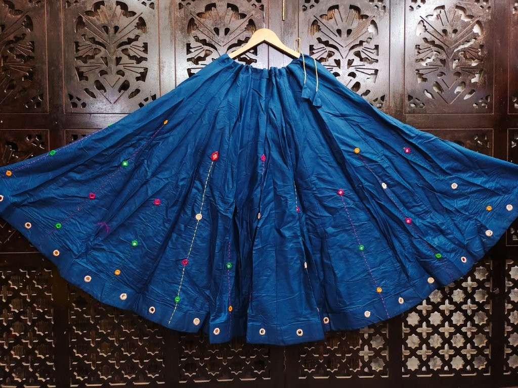 NAVRATRI VOL-9 BY ASLIWHOLESALE DESIGNER PURE RAYON COTTON PRINTED LEHENGA-00029