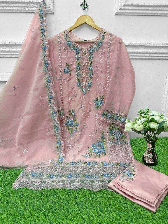 NISHBAT NS VOL-01 PURE ORGANZA EMBROIDERY PAKISTANI DRESSES-00204