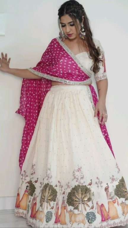 PC-520 BY ASLIWHOLESALE DESIGNER PURE DOLA SILK PRINTED LEHENGA-00045