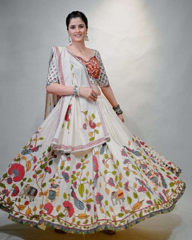 PC-N34 COLOURS BY ASLIWHOLESALE DESIGNER PURE COTTON LEHENGA-00045