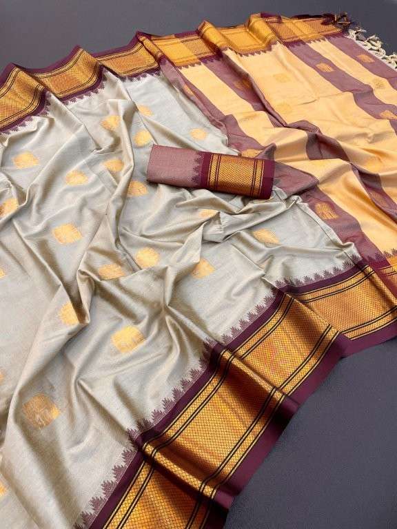 PENNY VOL-95 BY ASLIWHOLESALE DESIGNER PURE COTTON SILK SAREES-00081