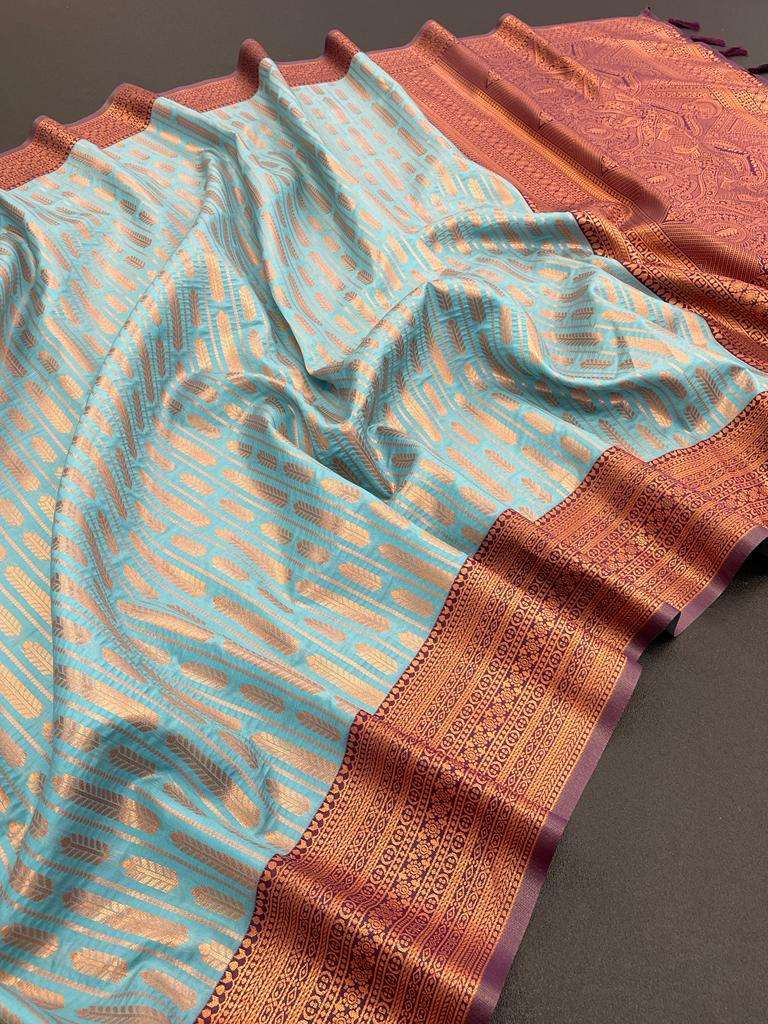 PENNY VOL-98 BY ASLIWHOLESALE DESIGNER PURE SILK SAREES-00081