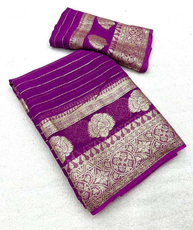 RADHA S BY ASLIWHOLESALE DESIGNER PURE VISCOSE GEORGETTE SAREES-00268