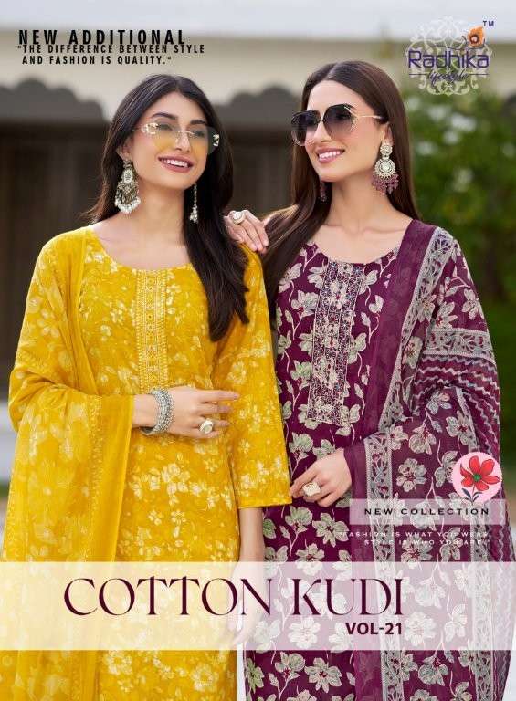 RADHIKA LIFESTYLE COTTON KUDI VOL-21 21001 TO 21008 SERIES PURE COTTON PRINTED DRESSES-00140