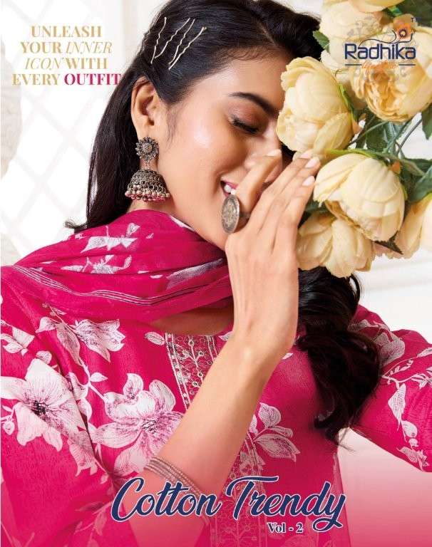 RADHIKA LIFESTYLE COTTON TRENDY VOL-02 PURE COTTON PRINTED DRESSES-00140