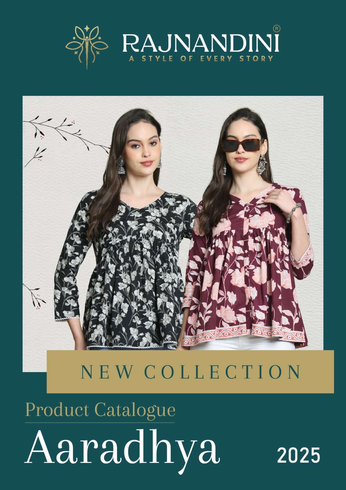 RAJNANDINI AARADHYA VOL-24  PURE COTTON PRINTED KURTIS-00014