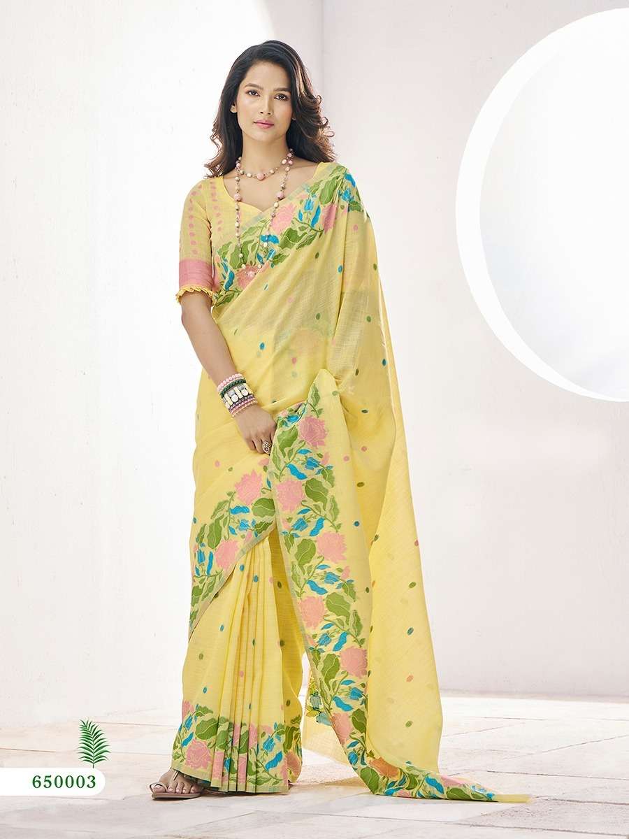 RAJPATH GULABI PURE LINEN SILK SAREES-00004