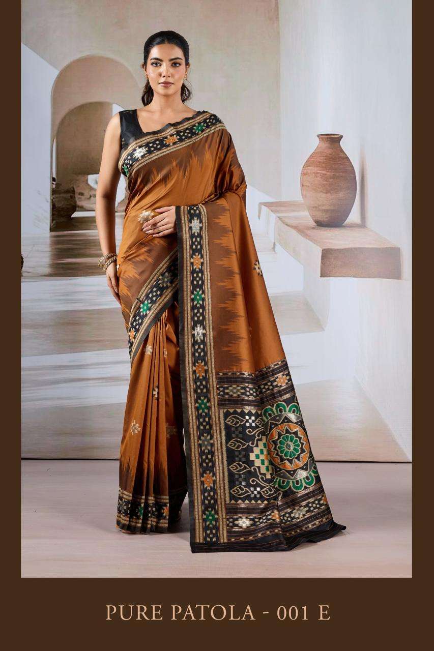 RAJTEX PURE PATOLA VOL-01 PURE HANDLOOM WEAVING SILK SAREES-00137