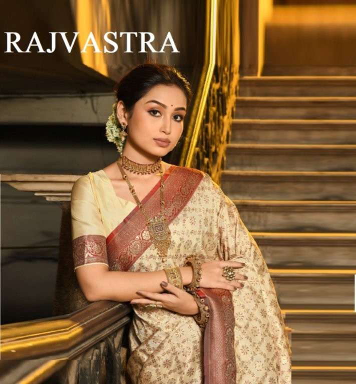 RAJVASTRA BY ASLIWHOLESALE DESIGNER PURE BANARASI SILK SAREES-00137