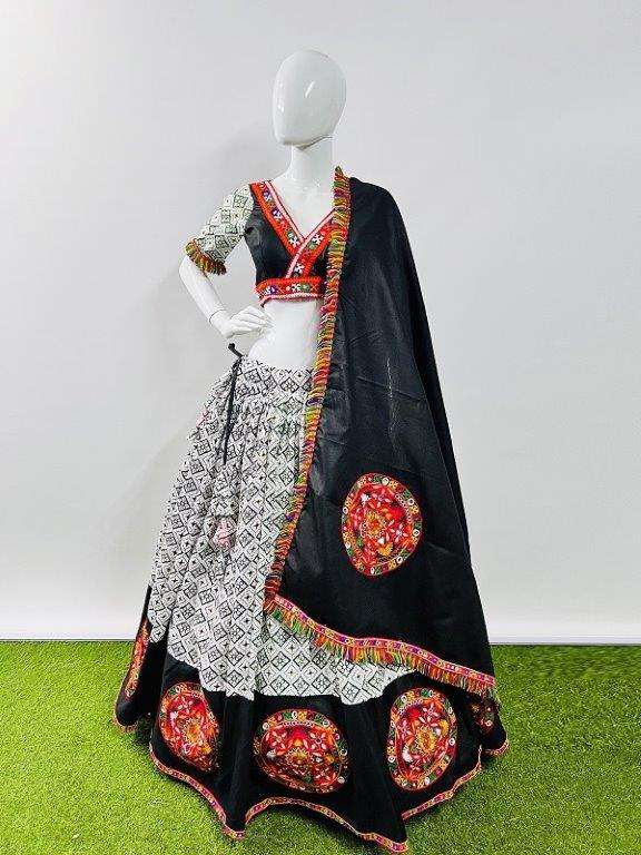 RAJWADI VOL-7 BY ASLIWHOLESALE DESIGNER PURE COTTON SILK PRINTED LEHENGAS-00060