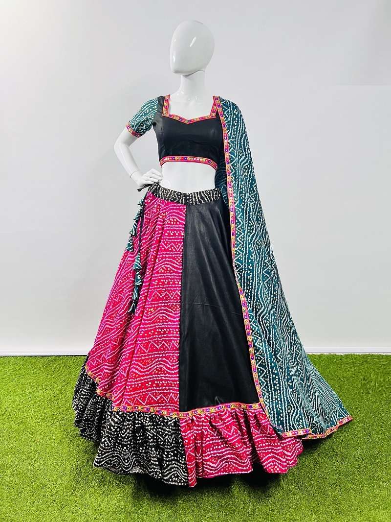 RAJWADI VOL-7 COLOUR NX BY ASLIWHOLESALE DESIGNER PURE COTTON SILK PRINTED LEHENGAS-00060