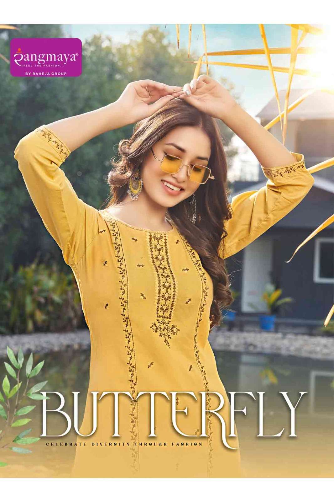 RANGMAYA BUTTERFLY PURE RAYON KURTIS-00140