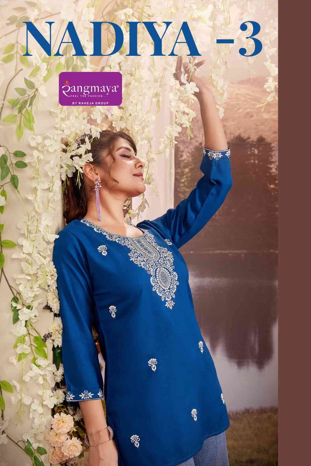 RANGMAYA NADIYA VOL-03 PURE RAYON KURTIS-00140