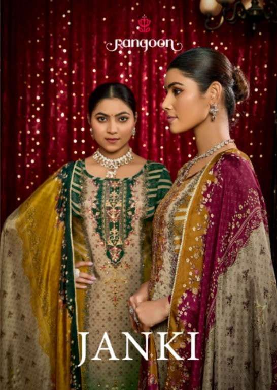 RANGOON JANKI 5531 TO 5534 SERIES PURE MUSLIN PRINTED DRESSES-00062