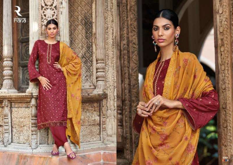 RIANA SANAAYA PURE JACQUARD EMBROIDERY DRESSES-00028