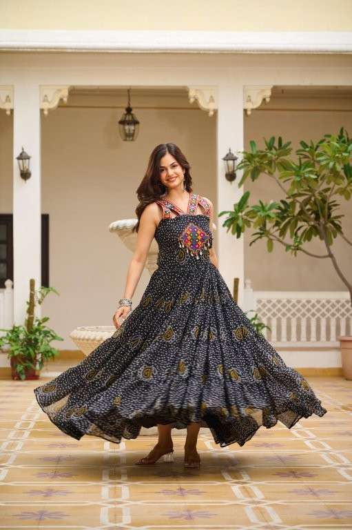 RM-108 BY ASLIWHOLESALE DESIGNER PURE GEORGETTE PRINTED GOWNS-00236